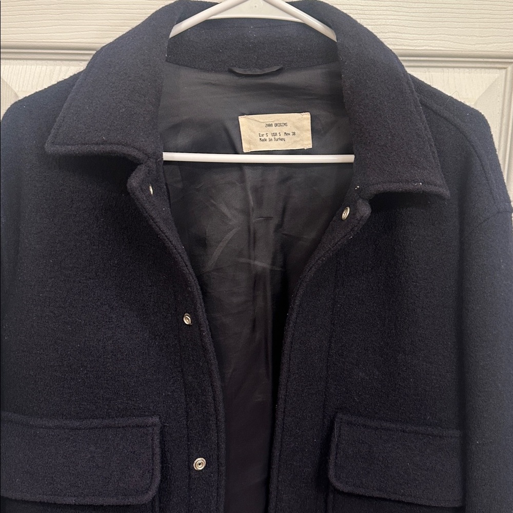 Zara Navy blue wool Jacket